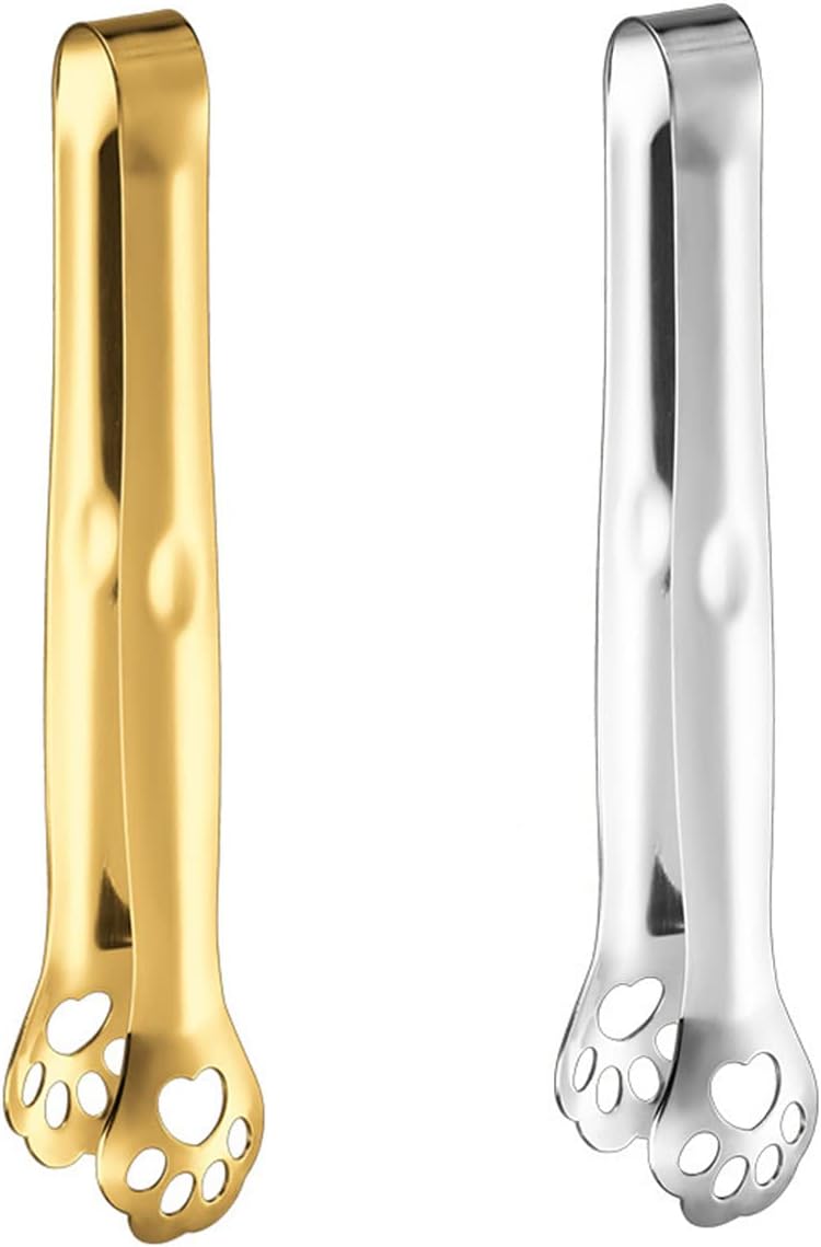 Mini Dessert Tongs, Tong Clips for BBQ, Salad, Candy, Mini Tongs -Pack of 3 Mini Dessert Tongs, Tong Clips for BBQ, Salad, Candy, Mini Tongs -Pack of 3